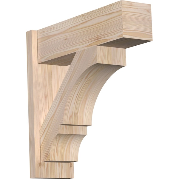 Ekena Millwork Balboa Block Smooth Outlooker, Douglas Fir, 7 1/2"W x 24"D x 24"H OUT08X24X24BOA05SDF - main